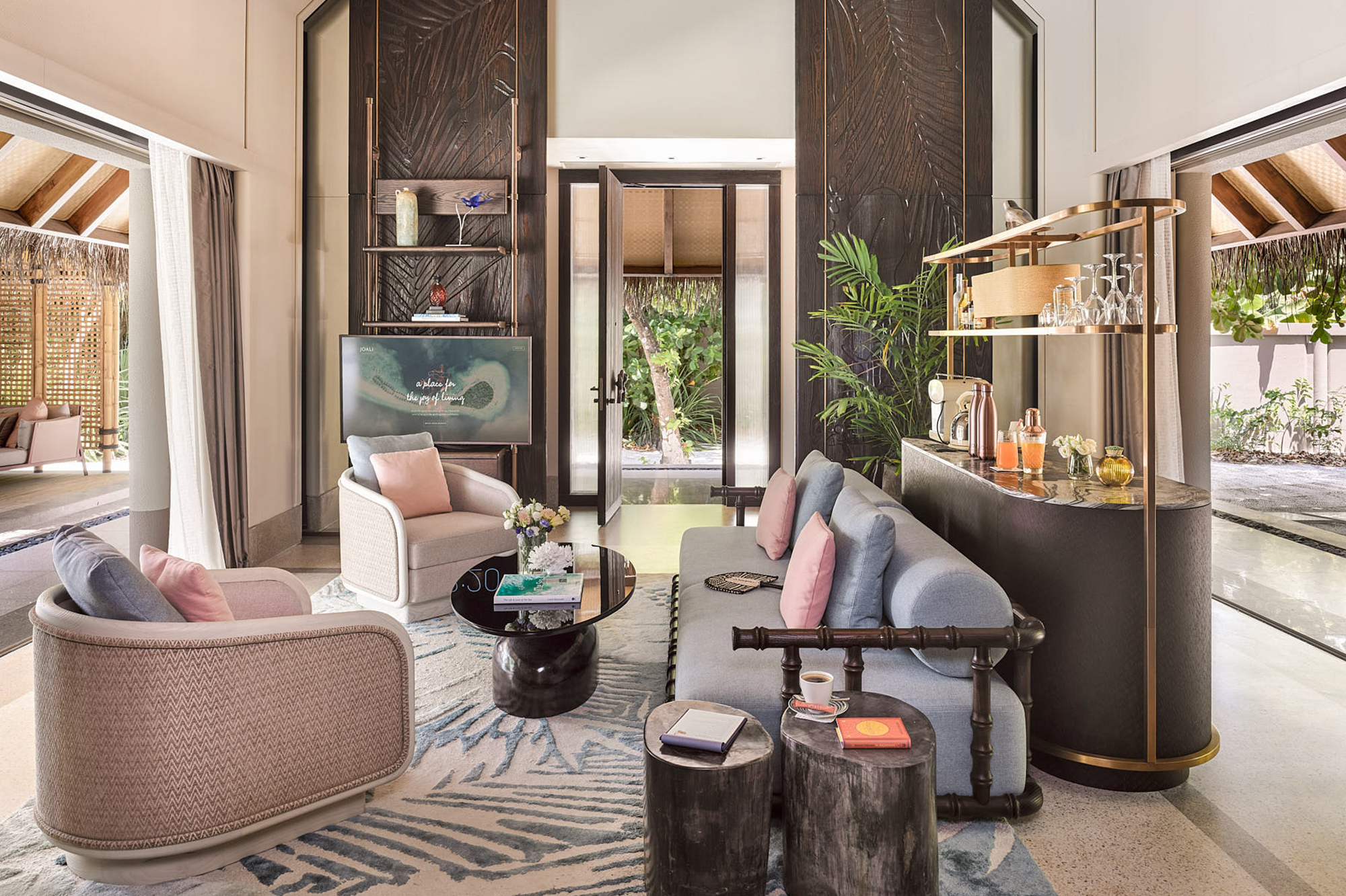 Joali_Maldives_Luxury Beach Villa with Pool Living Room Joali Maldives Luxury Beach Villa with Pool Living Room