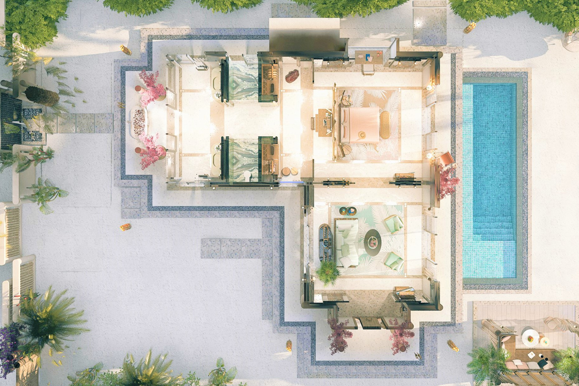 Joali_Maldives – .Luxury beach villa with Pool – Floor Plan Joali Maldives Luxury Beach Villa with Pool Floor Plan