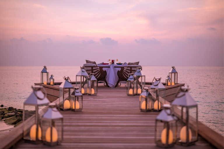 Jumeirah Maldives Olhahali Island Destination Dining couple