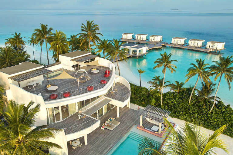 Jumeirah Maldives Olhahali Island Three Bedroom Villa aerial
