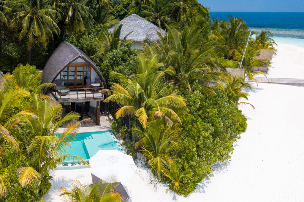 Kandolhu Maldives Duplex Pool Villas aerial