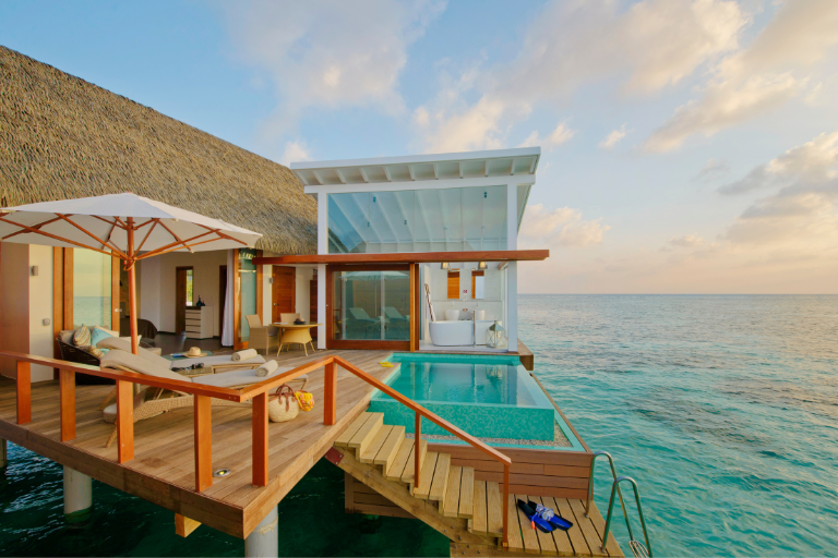 Kandolhu Maldives Water Villa pool deck