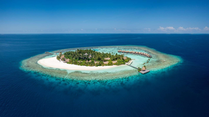 Kandolhu Maldives island aerial