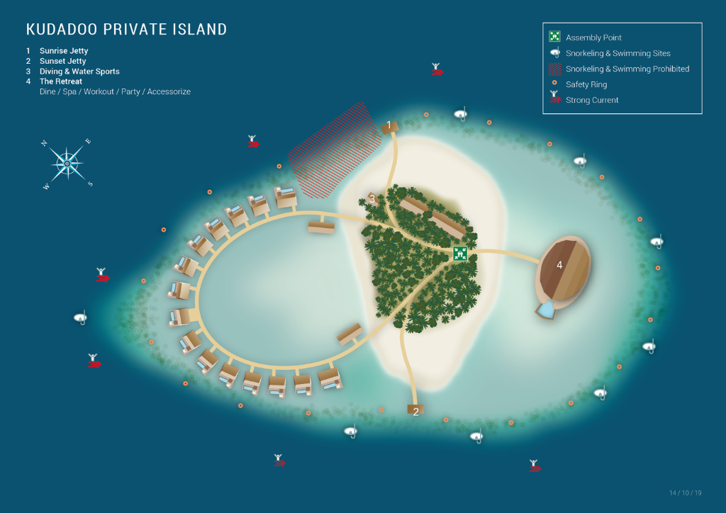 Kudadoo Maldives Private Island by Hurawalhi Resort Map
