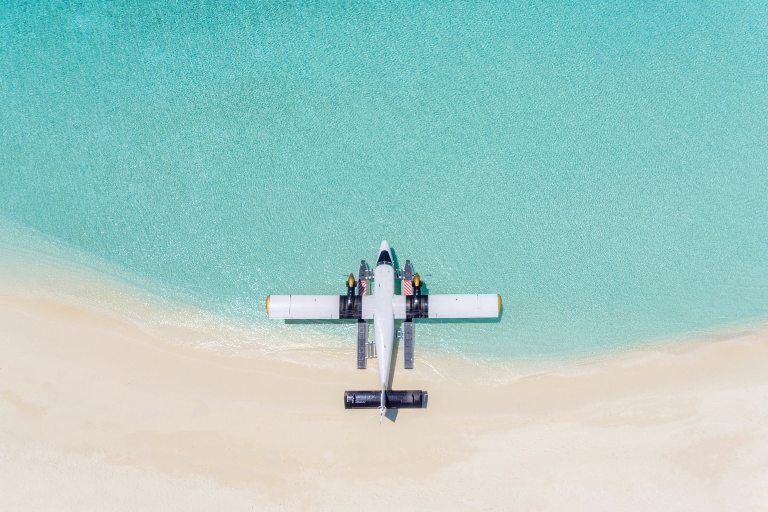 Kudadoo Maldives Private Island by Hurawalhi Seaplane aerial