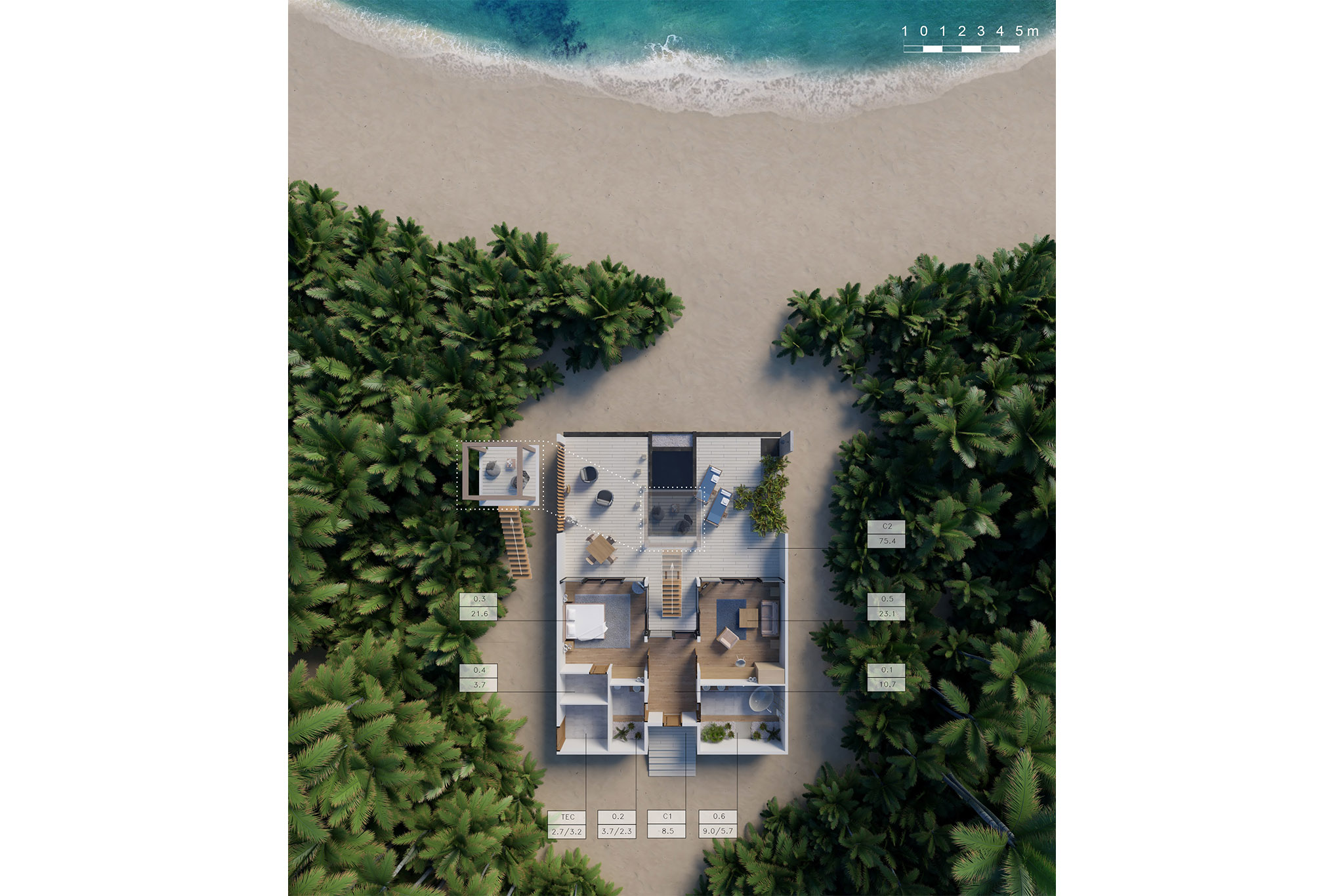 Kuredhivaru Resort and Spa – Beach Pool Villa Deluxe Floor Plan Kuredhivaru Resort and Spa - Beach Pool Villa Deluxe Floor Plan