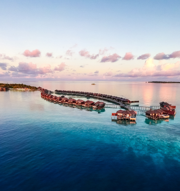 Lily Beach Resort & Spa at Huvahendhoo Maldives aerial