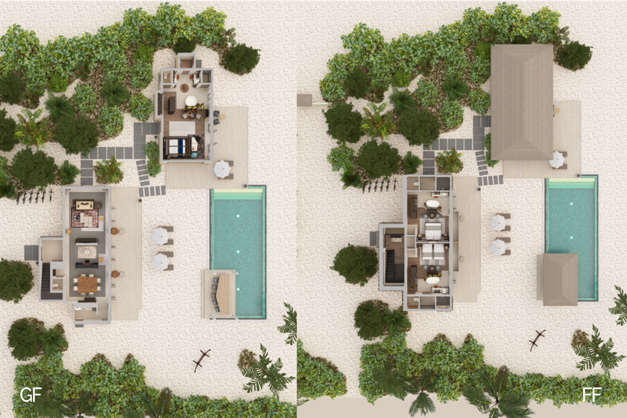 InterContinental Maldives - Three-Bedroom Lagoon Pool Residence Floor Plan