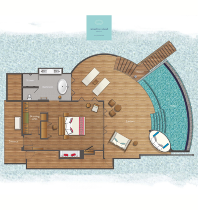Milaidhoo Maldives Water Pool Villa Floor Plan