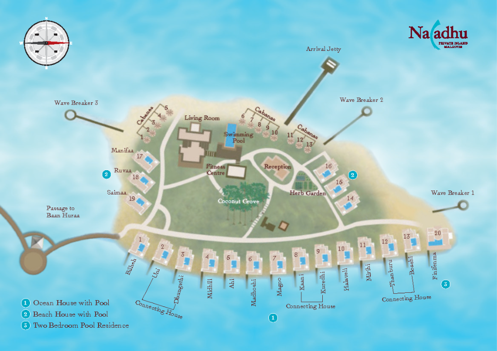 Naladhu Private Island Resort Map