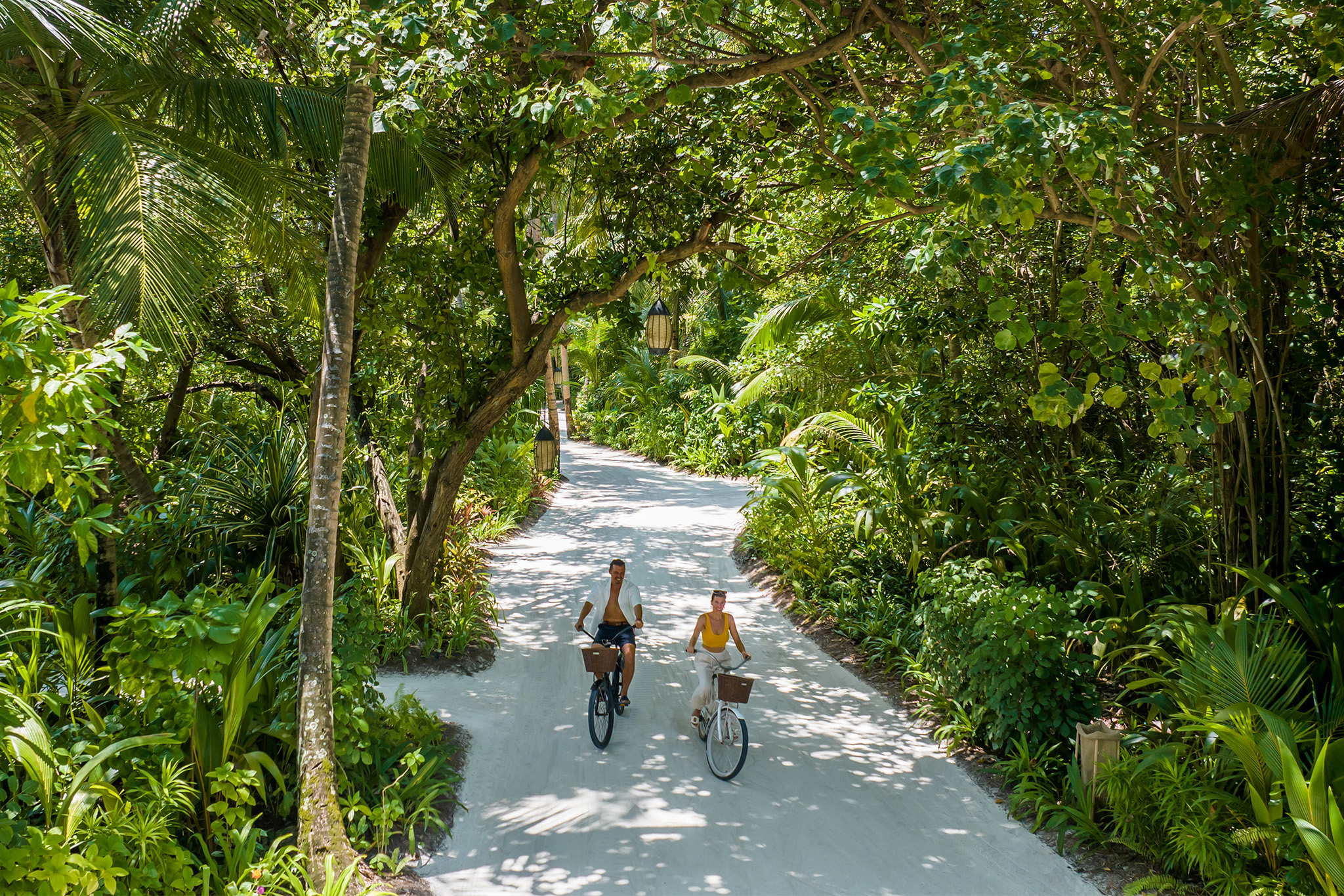 Niyama Private Islands - Cycling along the Greenery