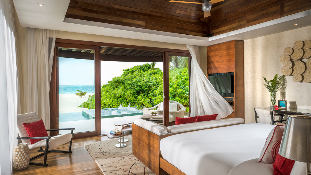 Niyama Private Islands Maldives One Bedroom Beach Pool Pavilion Bedroom
