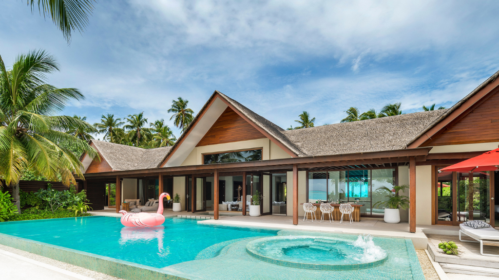 Niyama Private Islands Maldives Three Bedroom Beach Pool Pavilion Exterior
