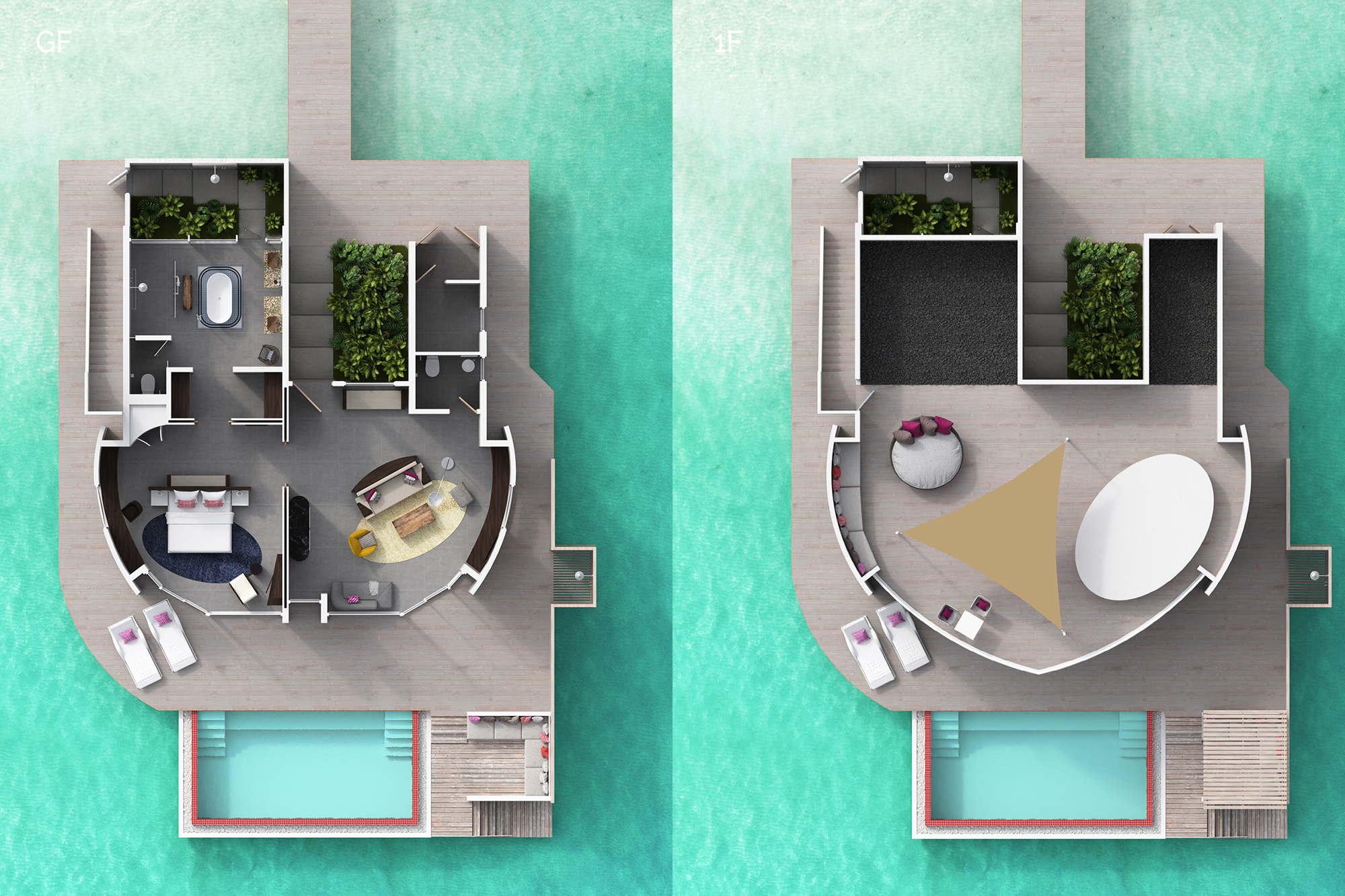 Jumeirah Olhahali Island Ocean Villa with Pool