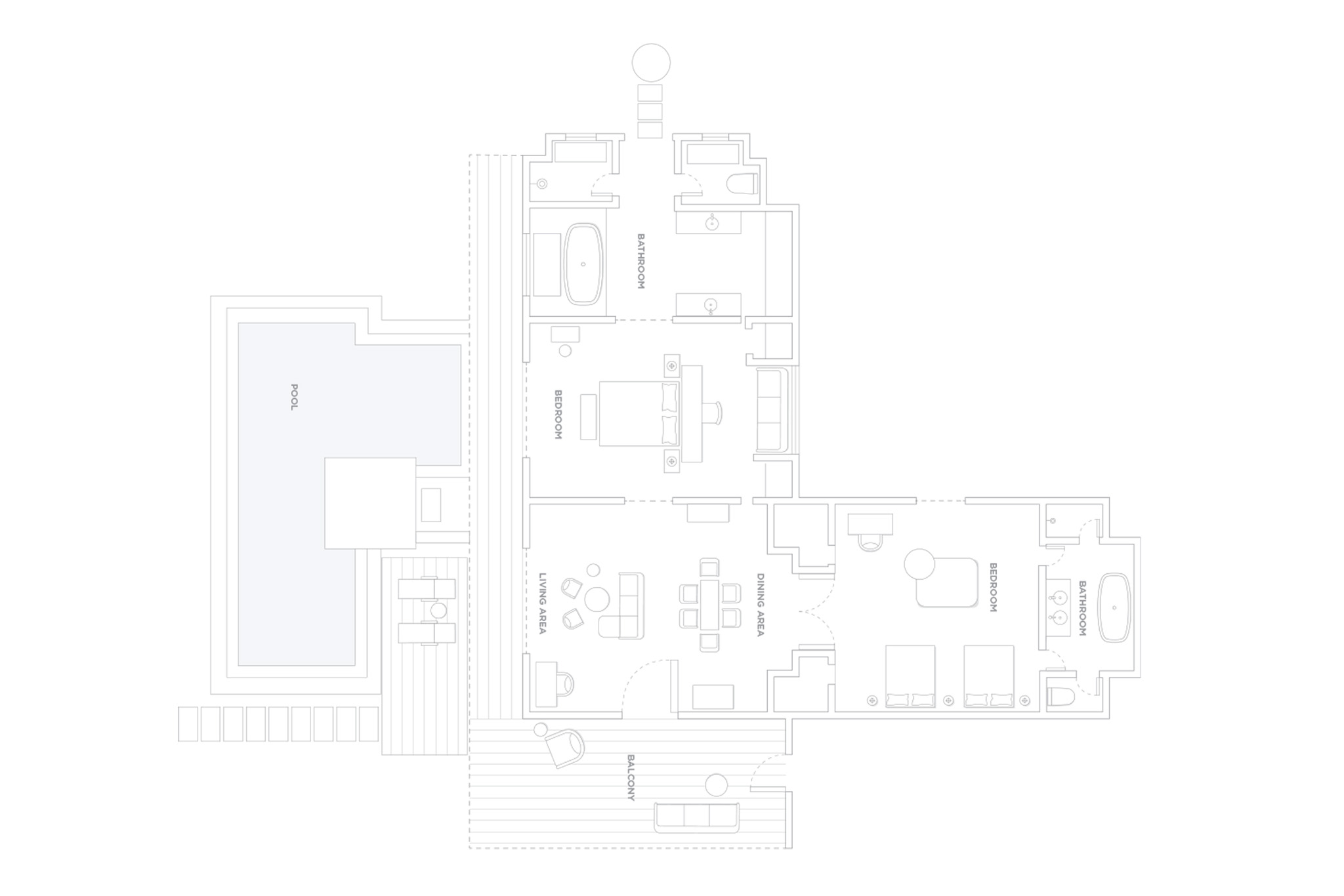 One&Only Reethi Rah - Grand Beach Villa - Floor Plan