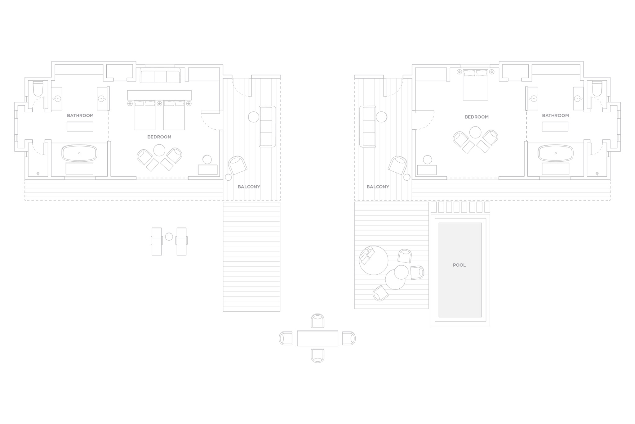 One&Only Reethi Rah - Two-Villa Residence with Pool - Floor plan