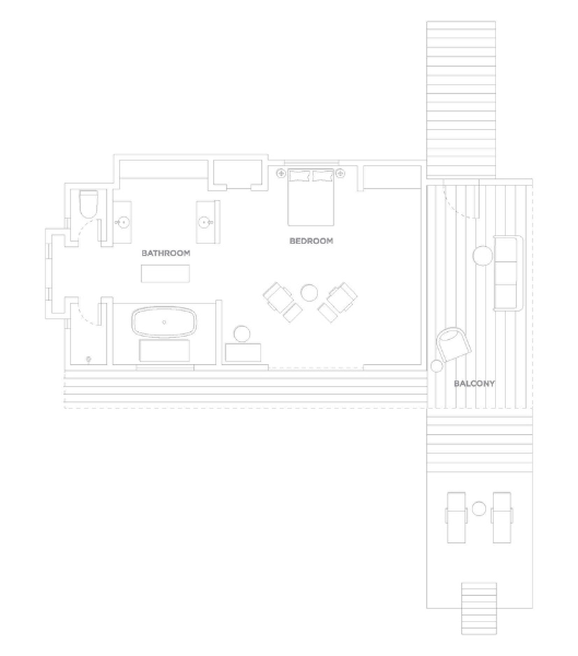 One&Only Reethi Rah Water Villa Aerial Floor Plan