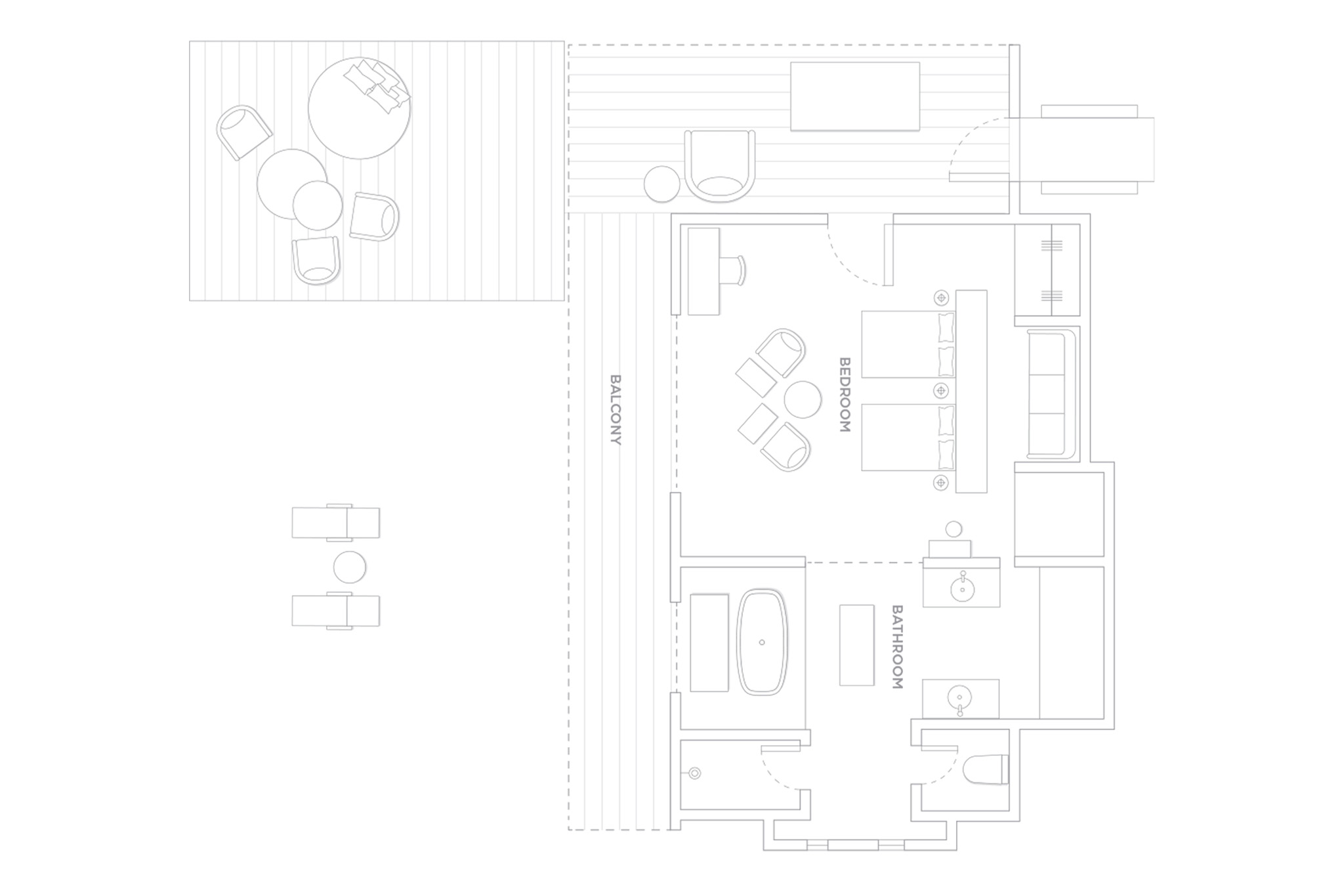 One&Only_ReethiRah_- Beach Villa Queen - Floor Plan