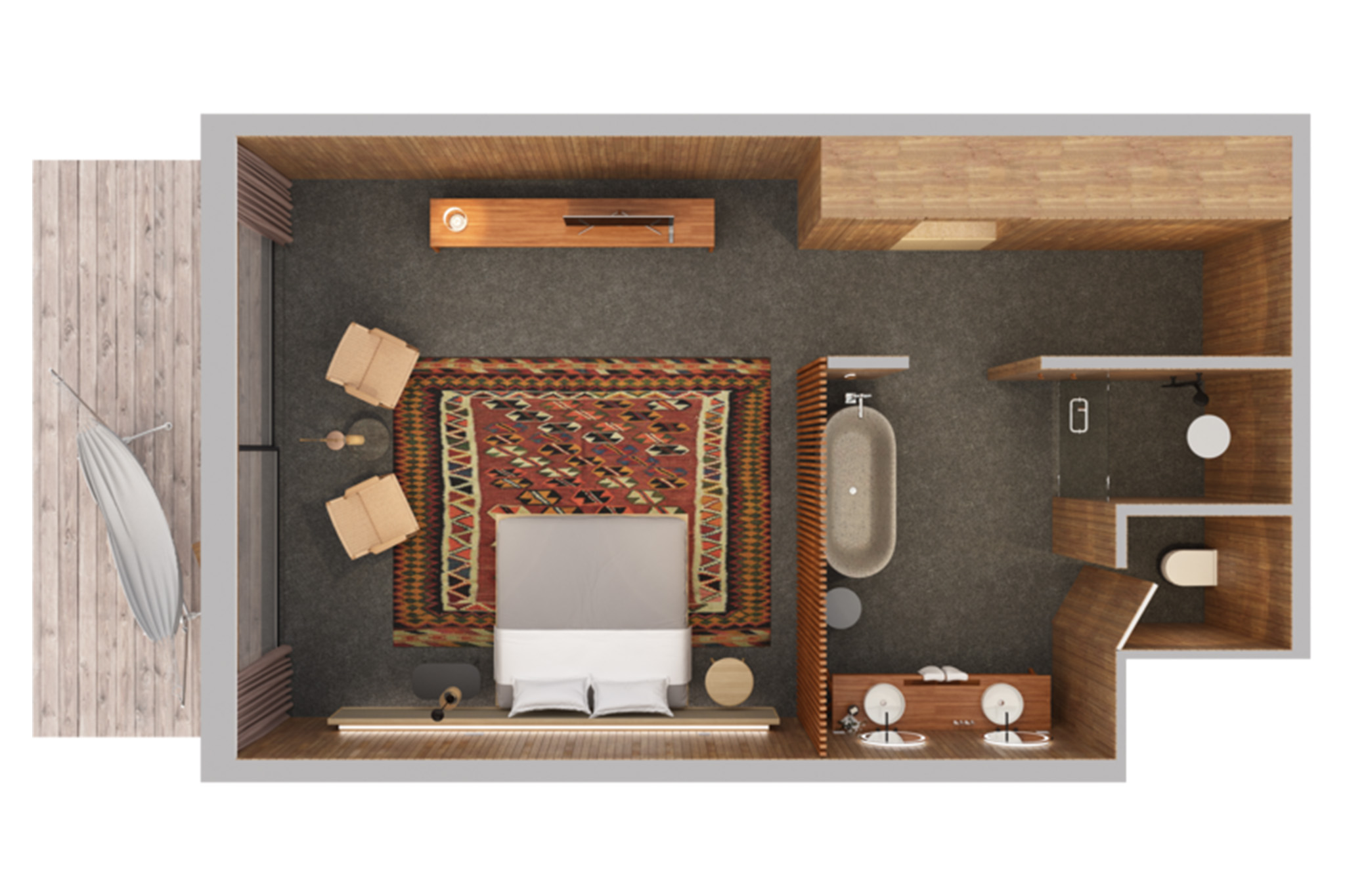 Patina Maldives - Fari Studio - Floor Plan