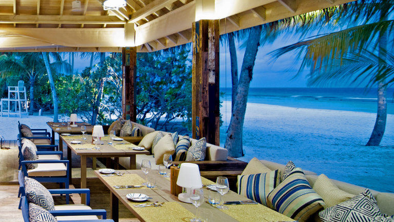 Seaside Finolhu Baa Atoll Maldives Beach Kitchen