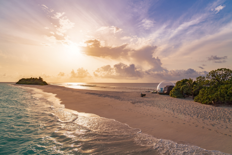 Seaside Finolhu Baa Atoll Maldives Beach sunset