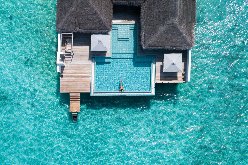 Seaside Finolhu Baa Atoll Maldives Rockstar Villa aerial
