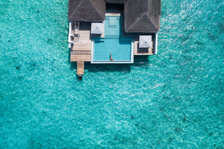 Seaside Finolhu Baa Atoll Maldives Rockstar Villa aerial