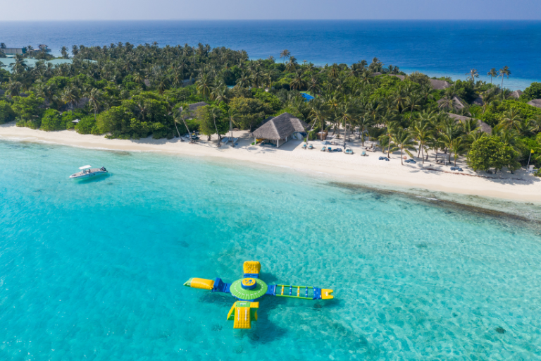 Seaside Finolhu Baa Atoll Maldives Waterpark aerial