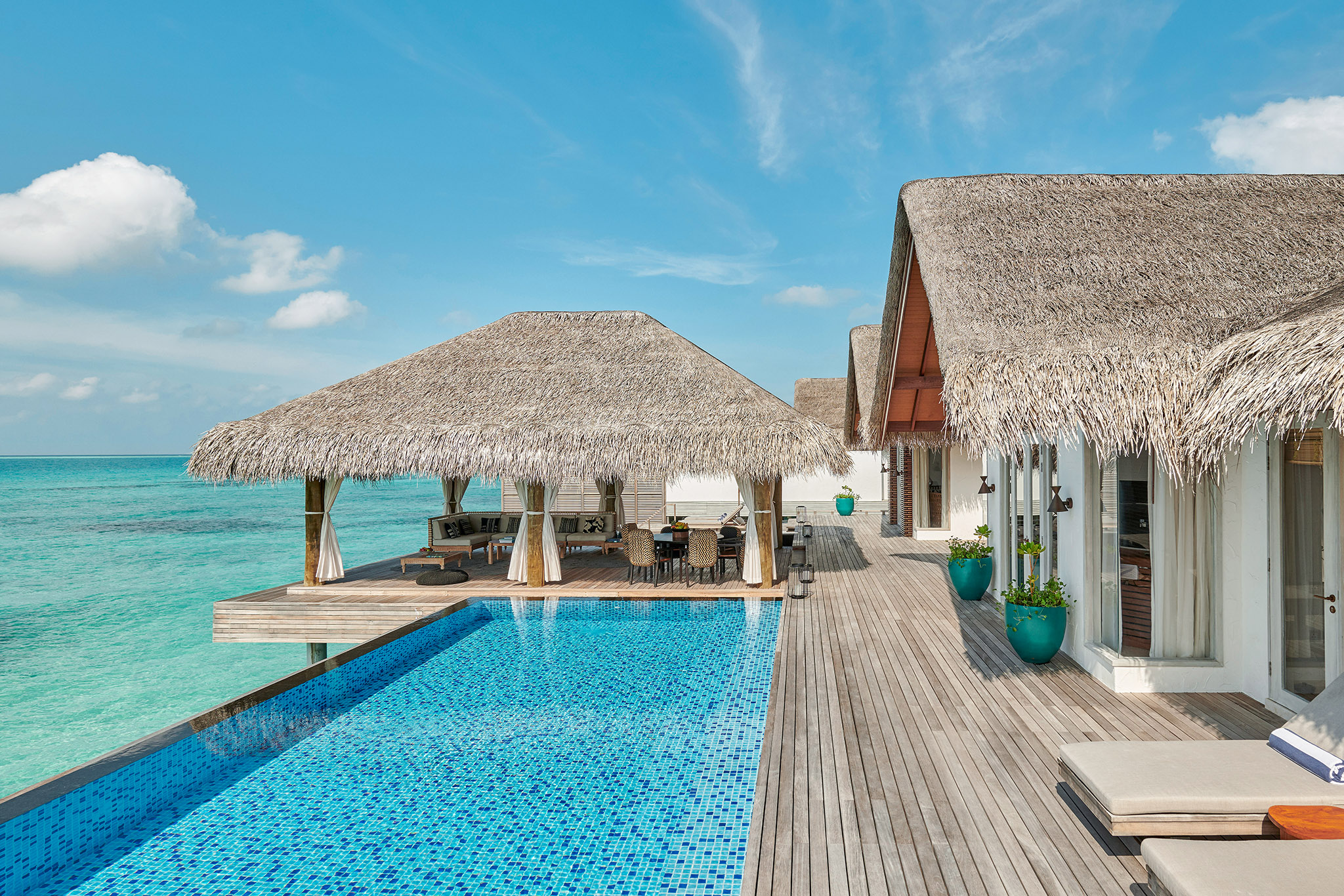 Sirru Fen Fushi - Three Bedroom Sunset Water Villa with Pool