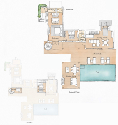 Six Senses Kanuhura Family Beach Retreat Floor Plan