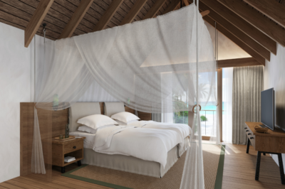 Six Senses Kanuhura Two Bedroom Beach Retreat with Pool bedroom