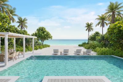 Six Senses Kanuhura Two Bedroom Beach Villa Suite with Pool outdoor