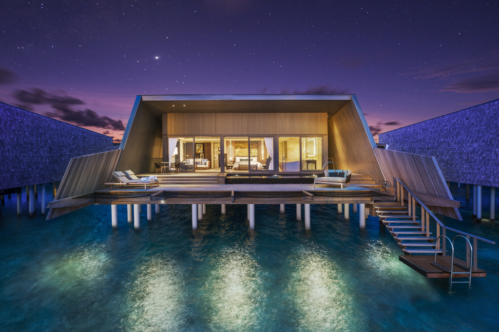 The St. Regis Maldives Vommuli Resort Sunset Overwater Villa with Pool