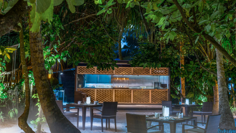 The St. Regis Maldives Vommuli Resort Cargo Restaurant