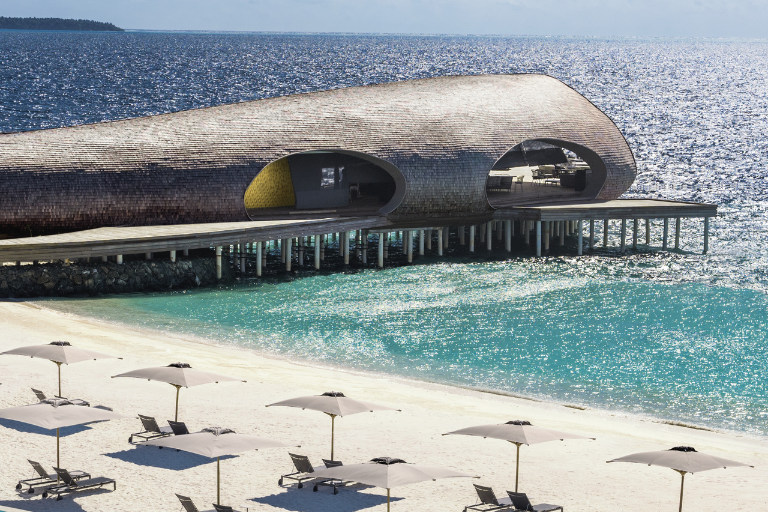 The St. Regis Maldives Vommuli Resort beach