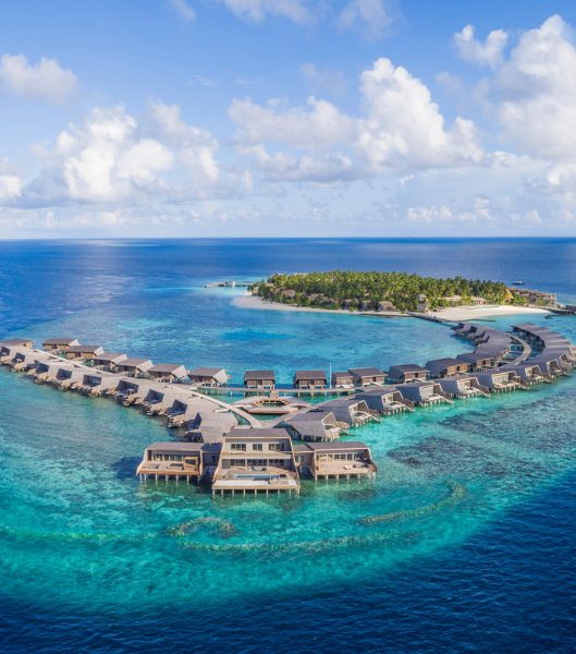 The St. Regis Maldives Vommuli Resort aerial