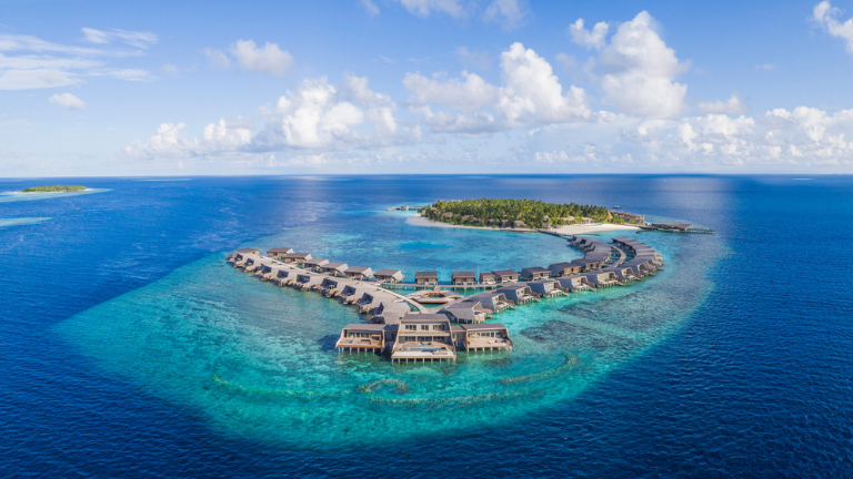 The St. Regis Maldives Vommuli Resort aerial