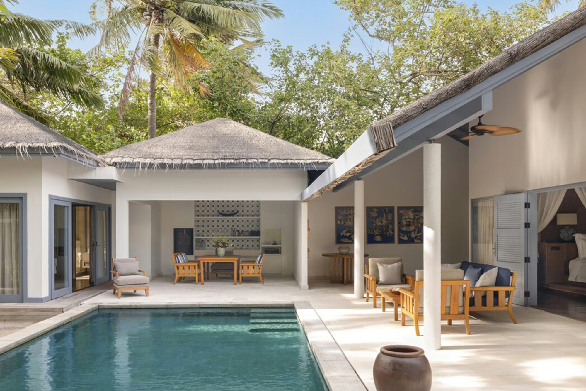 The Halcyon_0010_Family Beach Pool Villa Raffles Maldives Meradhoo Resort Sunset Beach Residence