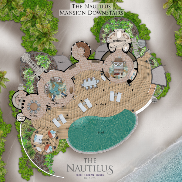 The Nautilus Maldives Nautilus Mansion with Private Pool Floor Plan