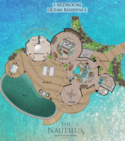 The Nautilus Maldives Ocean Residence Floor Plan