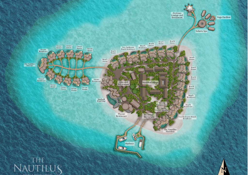 The Nautilus Maldives Resort Map