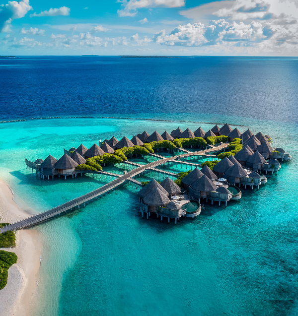 The Nautilus Maldives Water Villas aerial
