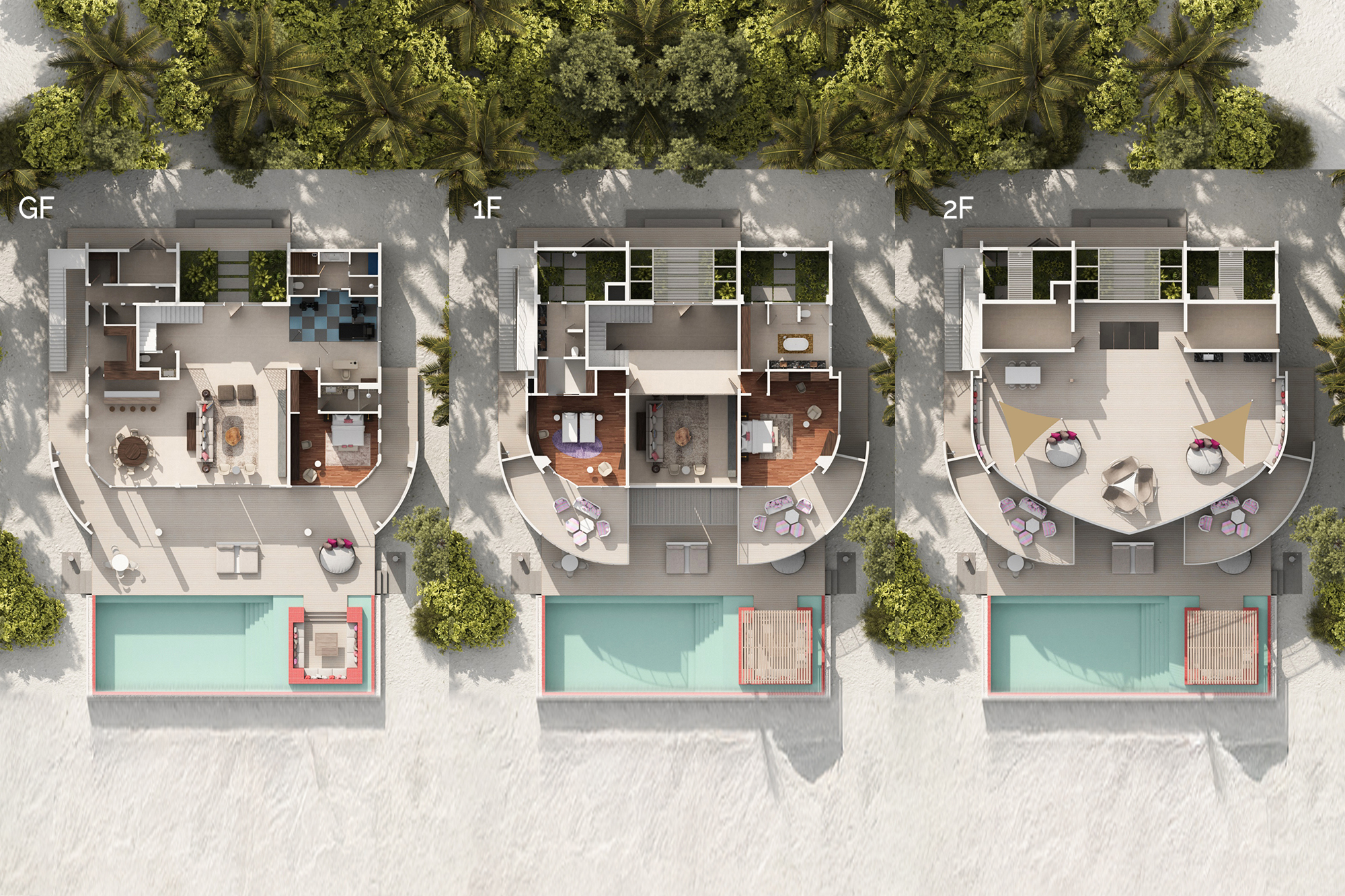 Jumeirah Olhahali Island J- Three-Bedroom Beach Residence