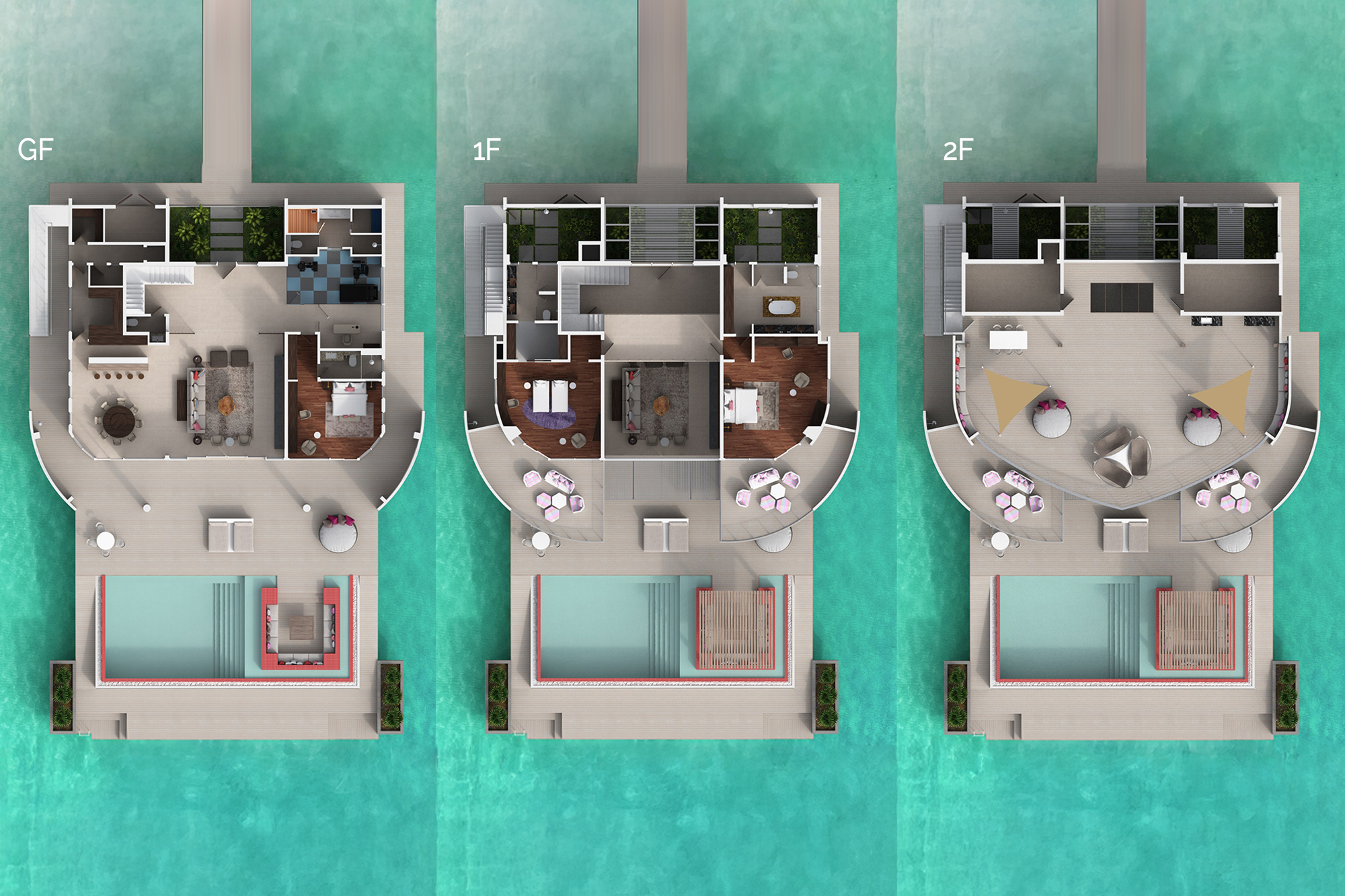 Jumeirah Olhahali Island aerial