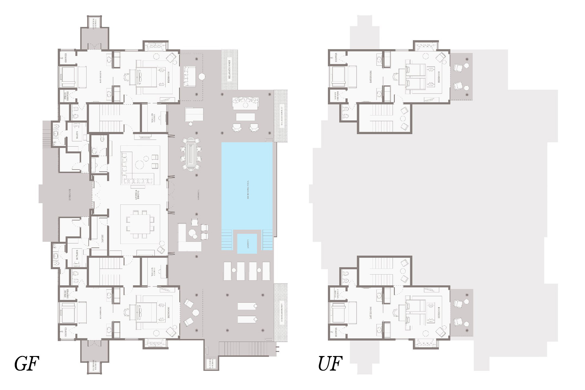 Vakkaru Maldives – Vakkaru Overwater Residence – Floor Plan Vakkaru Maldives - Vakkaru Overwater Residence - Floor Plan
