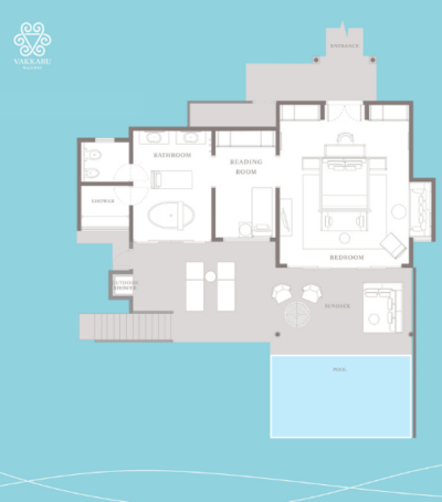 Vakkaru Maldives Overwater Pool Villas Floor Plan