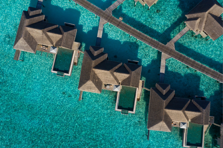 Vakkaru Maldives Overwater Villas aerial