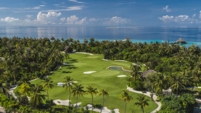 Velaa Private Island golf aerial