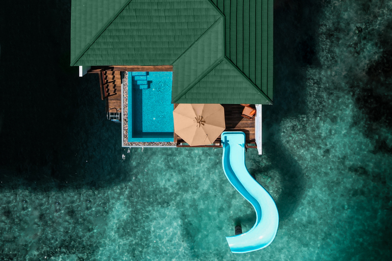 Siyam World Water Villa with Pool + Slide aerial