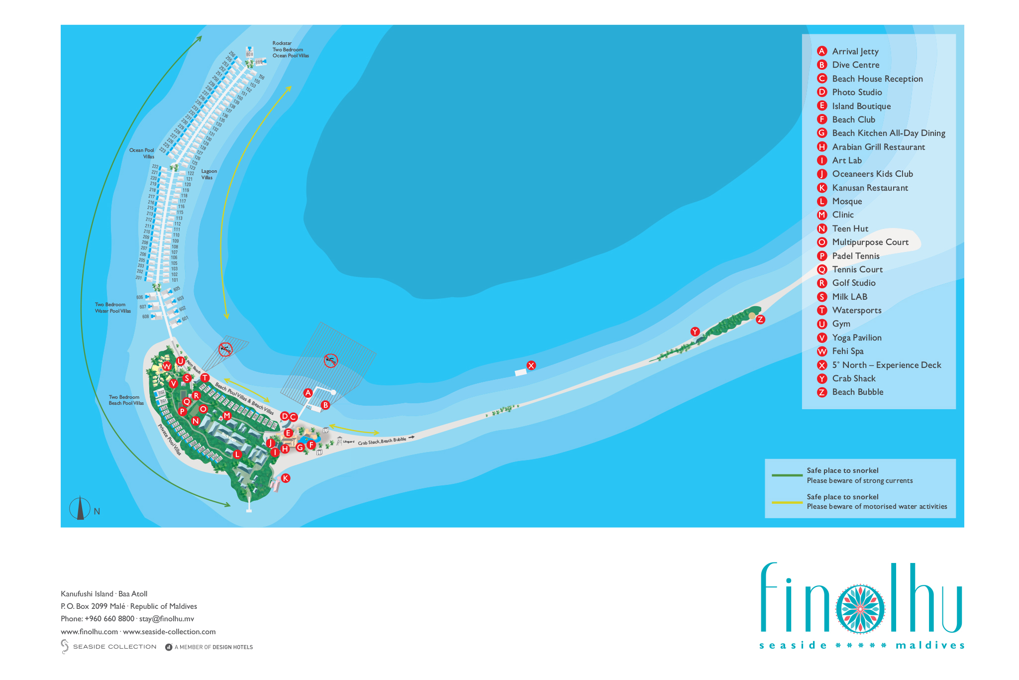 Seaside Finolhu Baa Atoll Maldives Resort Map